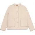 Timberland Timberlandtil kvinder. TB0A2QS6EYK1 Quiltet, vandtæt og modstandsdygtig beige vatteret jakke (XXS), Casual, Bomuld
