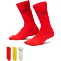Nike x LEGO-kollektionen Everyday Essentials-crewstrømper (3 par) - multifarvet