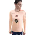 Nike Maskinstrikkede FC Barcelona Strike Third Nike Dri-FIT Total 90-fodboldcrewneck til kvinder - Orange
