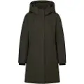 Ecoalf ECOALFtil kvinder. MCWGAJKGLAMO0255W25-106 Mørkegrøn Glamour-frakke (XL), Casual, Genanvendt polister, Bæredygtig