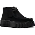 Clarks Clarkstil kvinder. 26179360 Torhill Moss ankelstøvler i læder, sort (39), 3-5 cm, Ruskind, Blonder, Casual