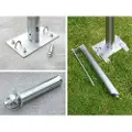 TOOLPORT 6x24m, Garagetelt, PVC-teltdug, mørkegrøn, med statikpakke (beton undergrund)
