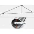 TOOLPORT 6x14m, Partytelt, PVC-teltdug, hvid, med bundramme