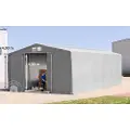 TOOLPORT 8x12m, Telthal, PRIMEtex-PVC-teltdug, grå, uden statikpakke