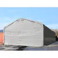 TOOLPORT 6x12m, Telthal, PRIMEtex-PVC-teltdug, grå, med statikpakke (beton undergrund)