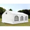 TOOLPORT 3x6m, Partytelt, PE-teltdug, hvid, med bundramme