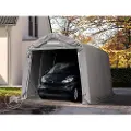 TOOLPORT 2,4x3,6m, Garagetelt, PVC-teltdug, grå, uden statikpakke