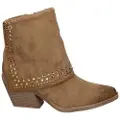 Xti Xtitil kvinder. 14446402-CAMEL Ankelstøvler 144464 brun (39), 5-8 cm, Lynlås, Casual