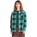 Timberland Timberlandtil kvinder. TB0A6HXQG821 Flannelskjorte med grøn lomme (L), Casual, Bomuld, Lange ærmer