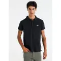 LOIS Jeans Lois Jeanstil mænd. 132553878 Basic kortærmet poloshirt med sort logo (XL), Casual, Bomuld, Korte ærmer