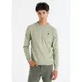 LOIS Jeans Lois Jeanstil mænd. 171483125 Basic grøn strikket trøje (XXL), Casual, Bomuld, Lange ærmer