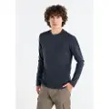 LOIS Jeans Lois Jeanstil mænd. 157943887 T-shirt i marineblå overfarvet stof (M), Casual, Bomuld, Lange ærmer