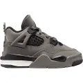 Jordan 4 Retro "Cave Stone and Black"-sko til babyer/småbørn - grå