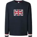Pepe Jeans Pepe Jeanstil mænd. PM7000018 Patrick marineblå trøje (XXL), Casual, Bomuld