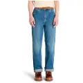 Timberland Timberlandtil kvinder. TB0A2PZ7A2X1 Lige jeans blå (31/32), Casual, Bomuld, Denim