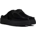 Clarks Shoes Clarkstil kvinder. 26183008 Torhill Mule Leather Clogs sort (37.5), Læder, Fast, 1-3 cm, Ingen, Casual
