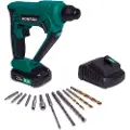 Vonroc Borehammer 20V - 3-i-1 Slagboremaskine - Pneumatisk - 1.3 Joule | Inkl. 2.0Ah akku, oplader & tilbehør