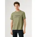 Pepe Jeans Pepe Jeanstil mænd. PM5010094 Tharky T-shirt grøn (S), Casual, Bomuld, Korte ærmer