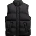 Superdry Superdrytil mænd. M5012246A Tech Padded Vest sort (S), Casual, Nylon