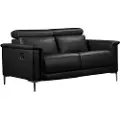Loft 24 - Sofa 2 Seater 1 Recliner Manual Lund - Sort - 2-pers. sofaer - - Homeroom