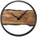 Nextime - Vægur Forest Large Diameter 45 cm - Brun - Vægure og bordure - - Homeroom