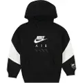 Nike Air-hættetrøje i fleece til større børn - sort