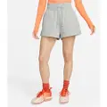 Nike Sportswear Phoenix Fleece-shorts med høj talje og løst design til kvinder - grå
