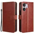 Mtp Products Xiaomi Redmi 13C 5G/Poco M6 Pung Cover med Magnetisk Lukning - Brun