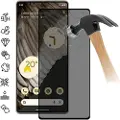 Mtp Products Google Pixel 7 Pro Privacy Full Cover Skærmbeskyttelse Hærdet Glas - 9H - Sort Kant