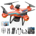 Mtp Products Drone med HD Dobbelt Kamera & Fjernbetjening AE11 - Orange