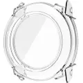 Mtp Products Garmin Instinct 3 Plastikcover med Skærmbeskyttelse Hærdet Glas - 50mm - Klar