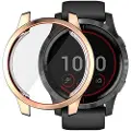 Mtp Products Hat Prince Garmin Venu 2 TPU Cover med Skærmbeskytter - 45mm - Guld