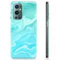 Mtp Products OnePlus 9 Pro TPU Cover - Blå Marmor