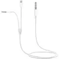 Mtp Products 2-i-1 3.5mm AUX Lydkabel MH030 - iOS, Android - Hvid