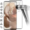 Mtp Products Motorola Edge 50 Skærmbeskyttelse Hærdet Glas - 9H - Full Fit - Sort Kant