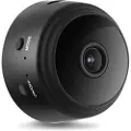Mtp Products Mini Magnetisk Full HD Sikkerhedskamera - WiFi, IP - Sort