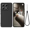 Mtp Products Xiaomi 14T Liquid Silikone Cover med Strop - Sort