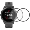Mtp Products Full Cover Garmin Forerunner 945 Skærmbeskyttelse Hærdet Glas - 2 Stk.