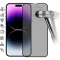 Mtp Products iPhone 16 Pro Privacy Full Cover Skærmbeskyttelse Hærdet Glas - Sort Kant