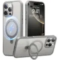 Torras iPhone 16 Pro Torras Guardian Ostand MagSafe Cover - Titanium grå