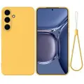 Mtp Products Samsung Galaxy S25+ Flydende silikone cover med håndrem - gul