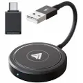 Mtp Products THT-020-5+ Android Auto Wireless CarPlay Converter Kablet til trådløs CarPlay-adapter understøtter USB / Type-C-grænseflade
