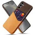 Mtp Products Samsung Galaxy S24 FE KSQ Cover med Kortholder - Orange