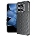 Mtp Products Xiaomi 14T Pro Beetle Karbonfiber TPU Cover - Sort