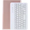 Mtp Products Samsung Galaxy Tab A7 Lite Cover med Bluetooth Tastatur - Rødguld