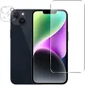 Mtp Products iPhone 15 Plus 2-i-1 Sæt Skærmbeskyttelse Hærdet Glas - 9H & Kamera Linse