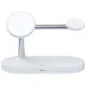 Mtp Products 5 i 1 magnetisk trådløs oplader til iPhone, Apple Watch, AirPods hurtigopladningsdockstation - hvid