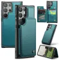 CASEME Samsung Galaxy S24 Ultra Caseme C22 Cover RFID-kortpung - Grøn