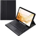 Mtp Products Samsung Galaxy Tab S8+ Cover med Bluetooth Tastatur - Sort