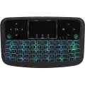 Mtp Products Oplyst Trådløst Tastatur / Touchpad til Smart TV A36 - Sort